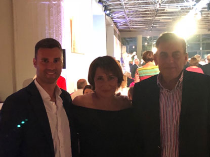 From left to right: NUNZIO SAVARESE (COMMERCIAL EXECUTIVE SHORT SEA LINES, GRIMALDI GROUP), SAMANTHA LOGOTHETI (BOOKING MANAGER, MED FRIGO), SOTIRIS BRAKATSELOS (MED FRIGO CEO))